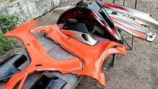 Borong Cat Yamaha Fiz R Millenium Orange