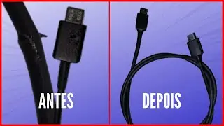 Como Consertar e Reforçar Cabo Carregador de Celular Em Casa ! ( SERVE PARA QUALQUER CABO ) #14