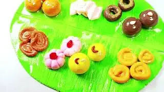 Miniature Indian Sweets Made with Clay | Realistic Clay Food #clayart #clay #sweets #miniatureart