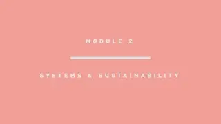 Module 2: Systems and sustainability - English subtitles