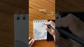 Zentangle - Sand Swirl | Mindful Art | Pattern #art #drawing #mindfulness #tutorial  #mentalhealth