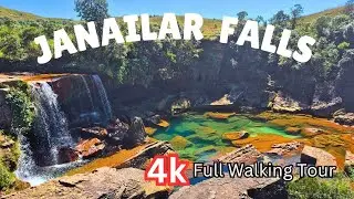 Janailar Falls, Meghalaya - a hidden paradise in 4k | No talking | Silent Walking Tour 