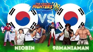 KOF 98 | Niobin VS 98maniaman | Fightcade2 High Level Replay Match | Kof 98 High Gamepaly | FT-10