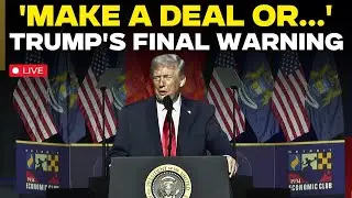 Trump Speech Live | Donald Trump Issues 'Final Warning' to Iran | White House | US Iran War