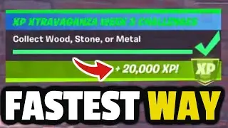 Collect Wood, Stone or Metal! Fortnite Collect Wood Stone or Metal XP XTRAVAGANZA Challenge Guide!