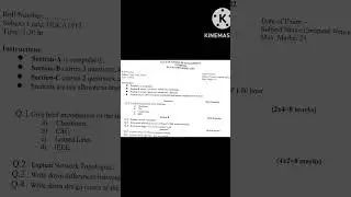BCA computer networking paper in 3rd sem 2022