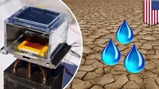 Water technology: Solar-powered device can collect water straight from the desert air - TomoNews