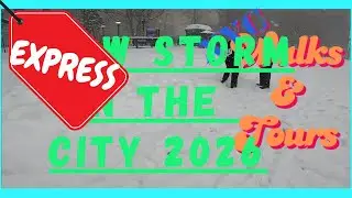 EXPRESS SNOW STORM IN THE CITY-WINTER 2026|#SNOW #NYC #MANHATTAN