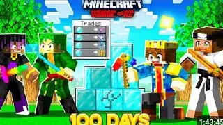 100 days but blocks trade super op items in minecraft 