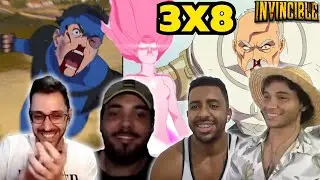 React Invencível 3x8 DUBLADO / Mark vs Conquista + Análise da Temporada