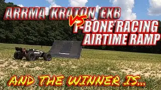 Arrma Kraton EXB First Run with T-Bone Racing AirTime Ramp Round 1