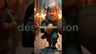 The Viking Raid #historicalfacts #reel #shorts #viral #kiddycampus #animation