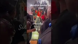 Why was Kendrick holding him like that? Kendrick leaving the Pop Out Show lol