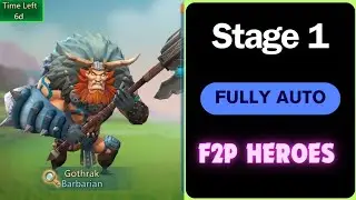 Lord mobile - Barbarian Fully Auto  stage 1|| barbaric journey stage 1 auto