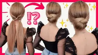 ASTUCE CHIGNON FACILE ✔️ DIY CHIGNON CHEVEUX LONG ✔️ASTUCE COIFFURE FACILE nouvelle coiffure mariage