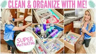 💜 NEW!! CLEAN WITH ME 2020 | Deculttering + Organizing Bathroom | instant CLEANING motivation