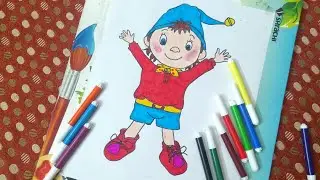 Drawing Noddy | with sketch pen | for kids