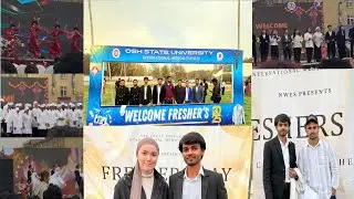 fresher party of MBBS ⚡️💫❤️ osh state medical university Kyrgyzstan #drislam #shaikhmbbs #mbbsprivat