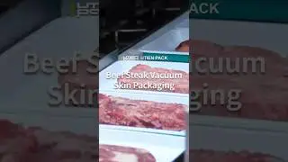 Beef Steak Skin Pack | Tray Sealer Efficiency 🥩 #traysealer #beef