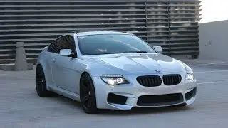 BMW E63 650i Exhaust sound /// M6 Front Bumper /// Muffler Delete & walk around