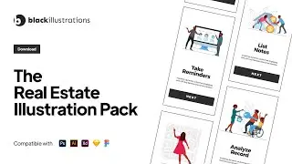 Real Estate Illustrations Featuring Black People | The Real Estate Illustration Pack