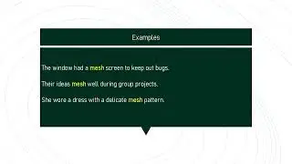 mesh # Expand Your English Vocabulary