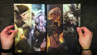 Artbook ASMR - Final Fantasy XIV: Stormblood - The Art of... - Flip Through, Relaxing, Page Turning