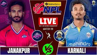 KARNALI YAKS vs JANAKPUR BOLTS NPL S2 MATCH -28 LIVE SCORE & COMMENTARY | NEPAL PREMIER LEAGUE