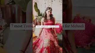 7 most Trending Outfit Colours for Mehndi #outfits #mehendi #weddinginspiration #shorts