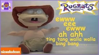 1998 Nickelodeon Rugrats Talking Safari Tommy Pickles Plush doll By Mattel