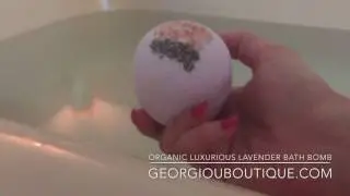 Handmade Organic Luxurious Lavender Bath Bomb/Demonstration