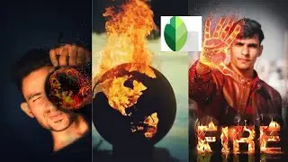 Stylish Fire Mobile Photo Editing  | Snapseed Photo Editing Tutorial | Fire Editing
