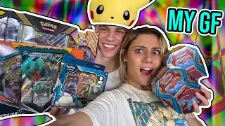 MY GIRLFRIEND AND I OPEN POKEMON CARDS FOR THE FIRST TIME TOGETHER!
