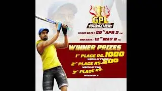 Get ready to show off your gaming skills! 🔥 #GPL Tournament is here! 🏏 #cricketgangsta
