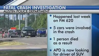 Police looking for driver of SUV that fled fatal northwest Austin crash where victim was ejected