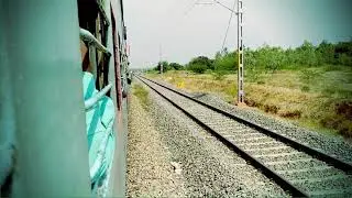 TRAIN TRAVEL (window seat video!) THROUGH BEAUTIFUL LANDSCAPE