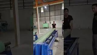Installation and commissioning of FRP pipe filament winding machine in Thailand!