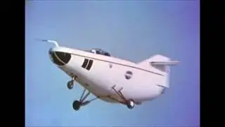 Nasa video of the M2F2 lifting body in May of 1967 (6 Million Dollar Man Intro)