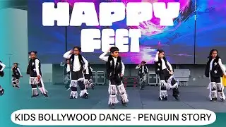 🐧 Kids Bollywood Dance | Happy Feet-Inspired Story | Adrija Dance Academy USA 🇮🇳🇺🇸