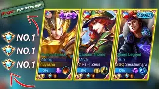 SUPREME NO.1(ZILONG + MIYA + SUN) = AUTO WIN | ~ Inuyasha | MLBB