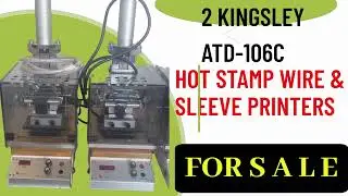 Hot Foil Stamp Machine  Kingsley ATD 106C Hot Stamp Printer