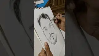 Drawing a smile portrait in cute reaction***** 😍 you seen**