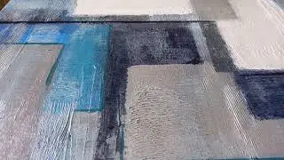 Large blue texture painting for the interior