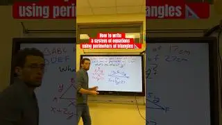 How to write and solve a system of equations problem with perimeters #algebra