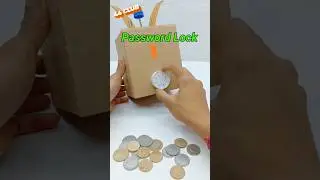 password lock gullak at home #44club #papercraft #papercrafts  #gullak