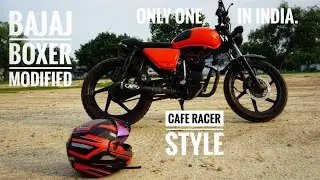 **Only one in India** 🇮🇳 Bajaj Boxer Modified into Cafe Racer ||Loud Exhaust||