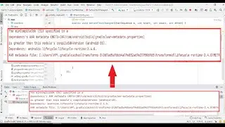 (Solved Android Studio Error) The minCompileSdk (31) specified in a dependency's AAR metadata