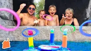 Are You Better Than a Preschooler?! (Family Ring Toss Challenge!)