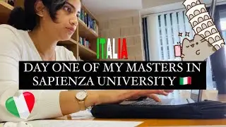 DAY ONE OF MASTERS IN SAPIENZA UNIVERSITY | Study in Italy | Economics |Mallu |English #studyinitaly