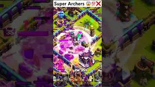 Super Archer Blimp 😱❌💯 #shorts #clashofclans #viralshorts